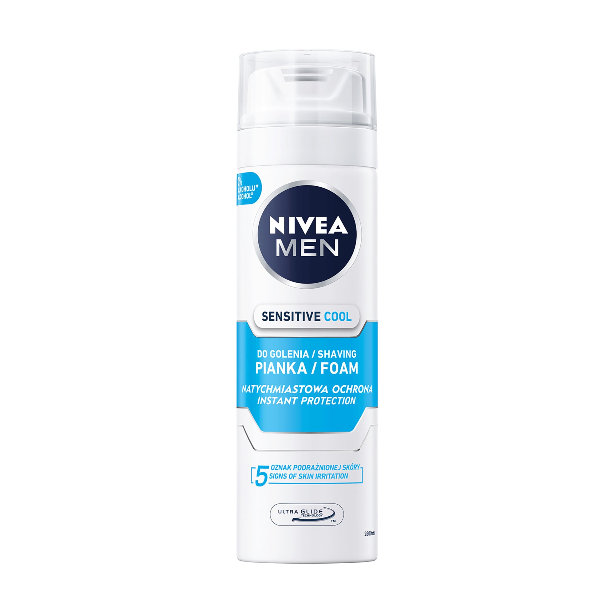 Охолоджувальна піна для гоління NIVEA MEN для чутливої шкіри, чоловіча, 200 мл